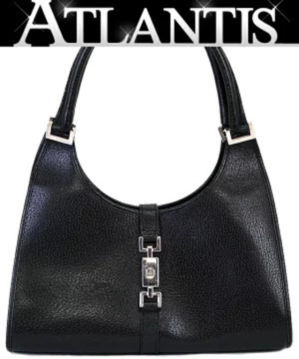 Gucci Jackie Handbag Hobo Bag Leather Black